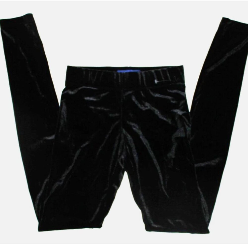 Aeropostale Velour Leggings XS NWT Black Stretch Waist Skinny Pants Poly Blend